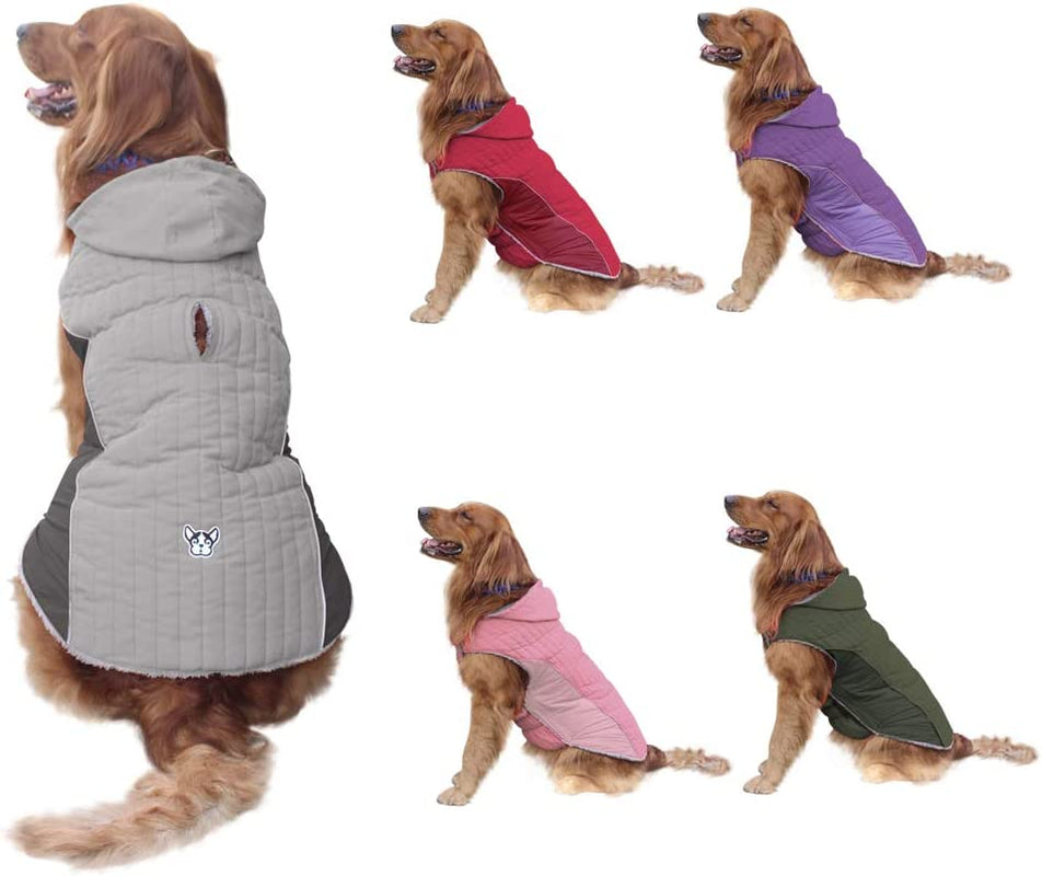 Dog Jackets for Winter, Warm Coat/S for Dogs Winter, Cozy Winter Jackets for Medium Large Dogs, Dog Winter Vest for Small Medium Large Dogs, L