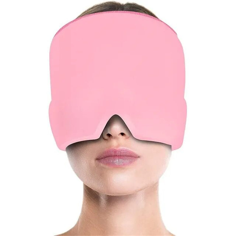 Gel Hot Cold Therapy Headache Migraine Single Deck Head Massager Antistress Relief Pain Sleeping Eye Mask Ice Hat Health Care To