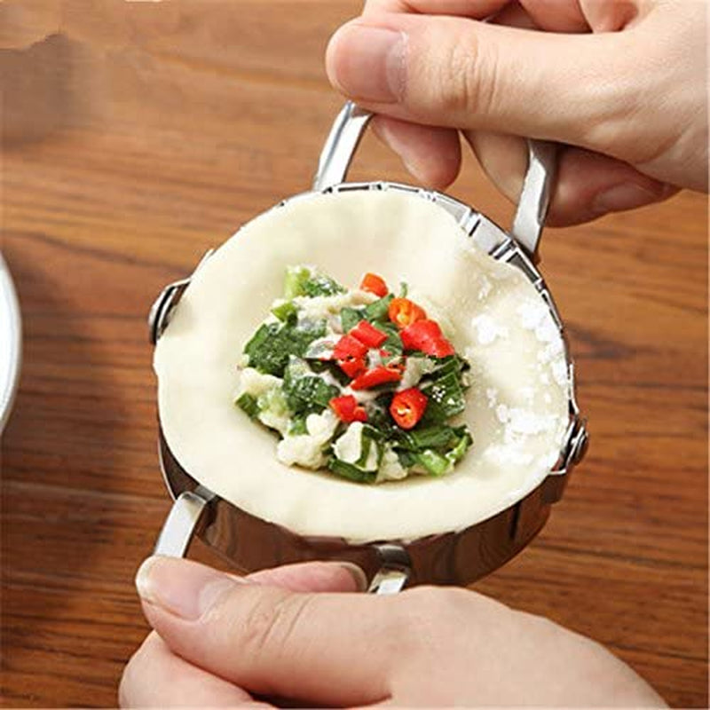 New Stainless Steel Ravioli Mould Dumpling Maker Mold Wrapper Pierogie Pie Crimper Pastry Dough Press Cutter Kitchen Gadgets (S 3Inch)