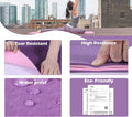 Yoga Mat Non Slip, Pilates Fitness Mats, Eco Friendly, Anti-Tear 1/4