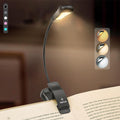 /Luminolite Rechargeable Book Light, Reading Lights for Books in Bed, 3 Colortemperature × 3 Brightness, Clip on Book, up to 70 Hours Lighting, Great for Readers, Travel (Black)