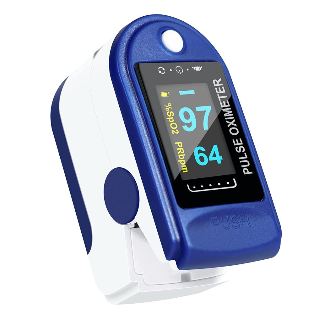 Fingertip Pulse Oximeter - Spo2 Blood Oxygen Saturation Meter and Heart Rate Monitor -EHP050