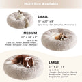 Western Home Faux Fur Dog & Cat Bed, Original Calming Bed for Small Medium Large Pets, anti Anxiety Donut Cuddler round Warm Washable Bed for Indoor Cats(20