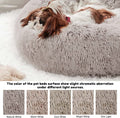 Western Home Faux Fur Dog & Cat Bed, Original Calming Bed for Small Medium Large Pets, anti Anxiety Donut Cuddler round Warm Washable Bed for Indoor Cats(20