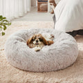 Western Home Faux Fur Dog & Cat Bed, Original Calming Bed for Small Medium Large Pets, anti Anxiety Donut Cuddler round Warm Washable Bed for Indoor Cats(20